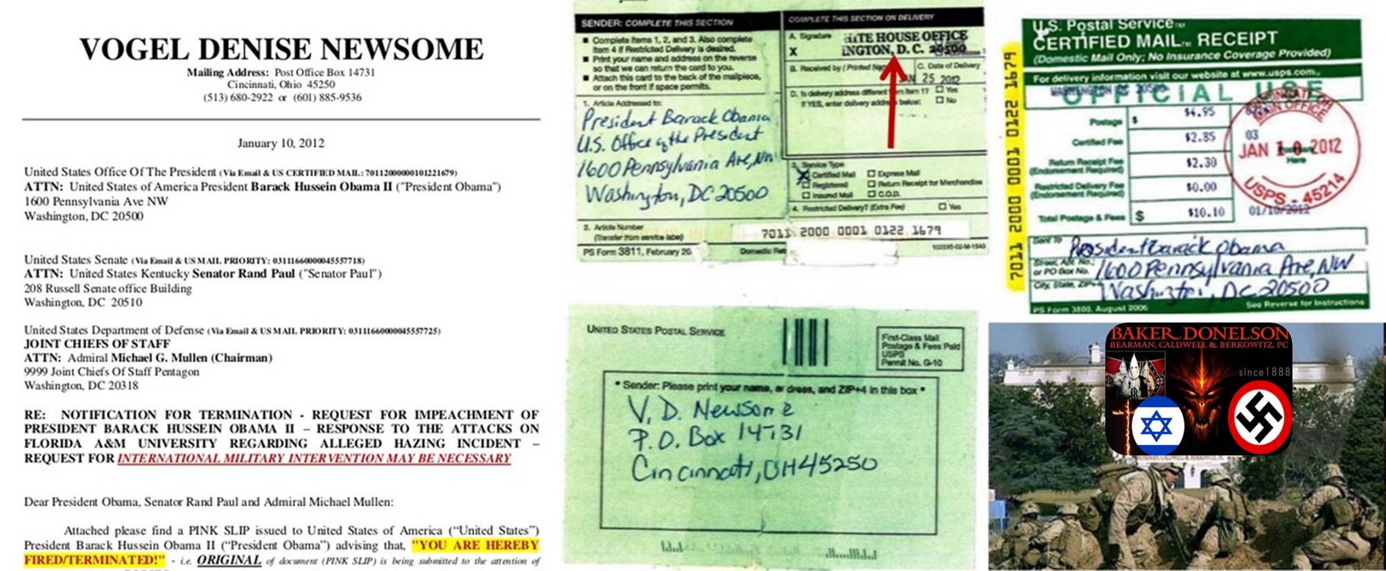 011012 EVICTION NOTIFICATION Barack Obama